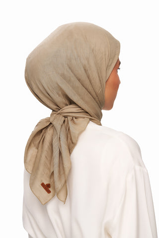 Moi Scarf SFERA Exquis Bambu Kraş Eşarp Kum Beji