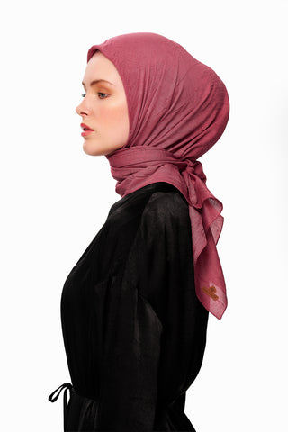 Moi Scarf SFERA Exquis Bambu Kraş Eşarp Nar Çiçeği Kurusu