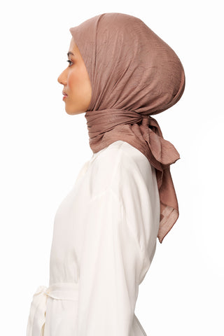 Moi Scarf SFERA Exquis Bambu Kraş Eşarp Tarçın Pembesi