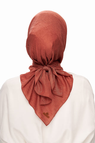 Moi Scarf SFERA Exquis Bambu Kraş Eşarp Kiremit Tarçın