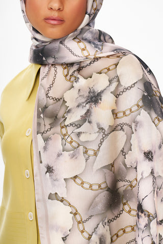 Moi Scarf MOJ ANDALUS Raffiné Jan Jan Şal Koyu Gri