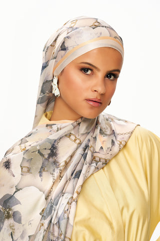 Moi Scarf MOJ ANDALUS Raffiné Jan Jan Şal Ekru