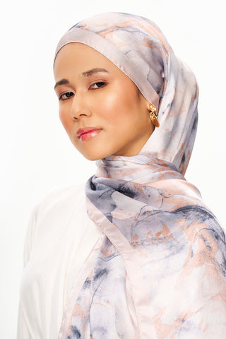 Moi Scarf Esprit Floral Raffiné Jan Jan Şal Ekru
