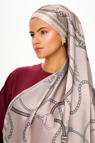 Moi Scarf MYSTİQUE VİOLETTE Refined Jan Jan Şal Bej