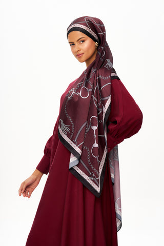 Moi Scarf MYSTİQUE VİOLETTE Refined Jan Jan Şal Bordo