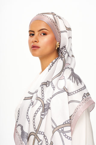 Moi Scarf MYSTİQUE VİOLETTE Refined Jan Jan Şal Pudra