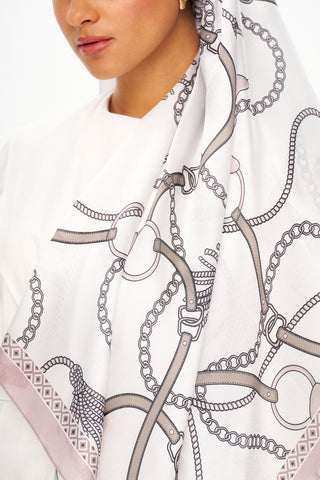 Moi Scarf MYSTİQUE VİOLETTE Refined Jan Jan Şal Pudra