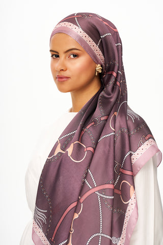 Moi Scarf MYSTİQUE VİOLETTE Refined Jan Jan Şal Koyu Mor