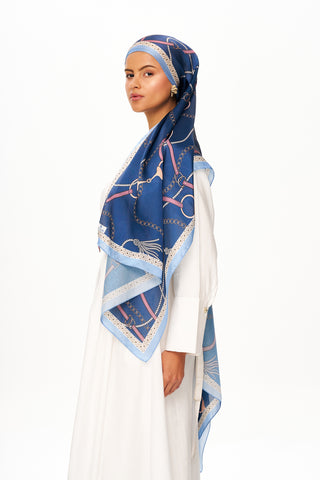 Moi Scarf MYSTİQUE VİOLETTE Refined Jan Jan Şal Lacivert