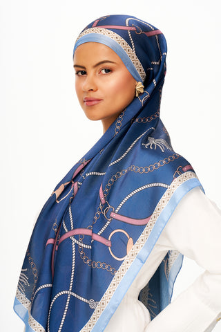 Moi Scarf MYSTİQUE VİOLETTE Refined Jan Jan Şal Lacivert