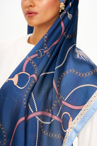 Moi Scarf MYSTİQUE VİOLETTE Refined Jan Jan Şal Lacivert