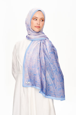 Moi Scarf Écho d’Orient Zéro Poids Desenli Şal Lila