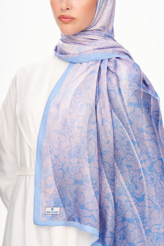 Moi Scarf Écho d’Orient Zéro Poids Desenli Şal Lila