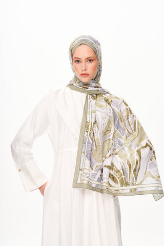 Moi Scarf Fleur de Brume Fleur de Brume Pastel Yeşil