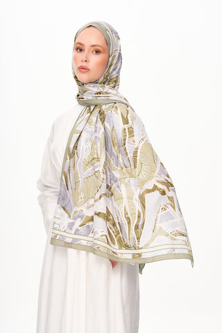 Moi Scarf Fleur de Brume Fleur de Brume Pastel Yeşil