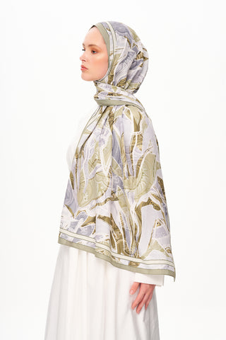 Moi Scarf Fleur de Brume Fleur de Brume Pastel Yeşil
