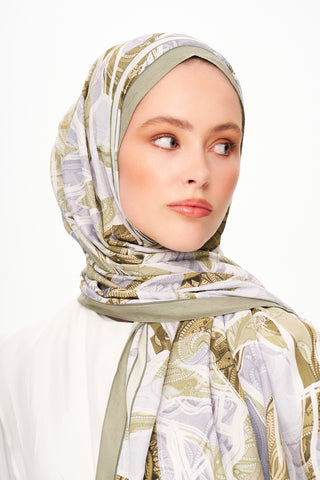 Moi Scarf Fleur de Brume Fleur de Brume Pastel Yeşil