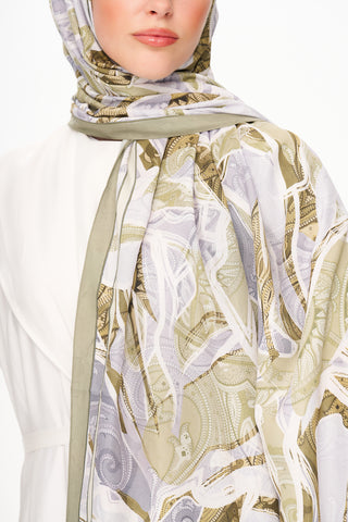 Moi Scarf Fleur de Brume Fleur de Brume Pastel Yeşil