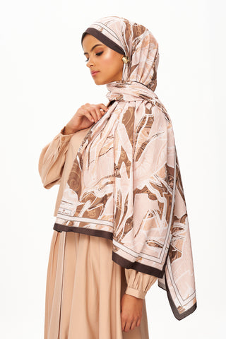 Moi Scarf Fleur de Brume Fleur de Brume Sütlü Kahve