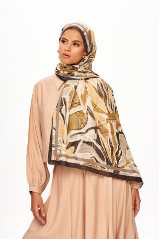 Moi Scarf Fleur de Brume Fleur de Brume Kahverengi