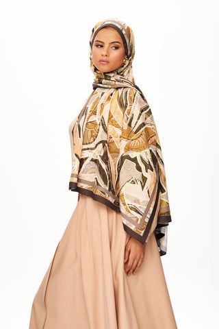 Moi Scarf Fleur de Brume Fleur de Brume Kahverengi