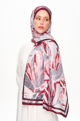 Moi Scarf Fleur de Brume Fleur de Brume Kırmızı