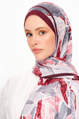 Moi Scarf Fleur de Brume Fleur de Brume Kırmızı