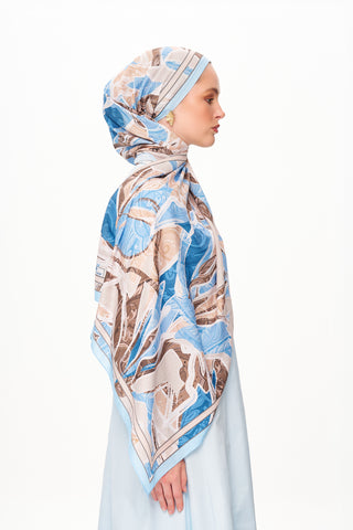 Moi Scarf Fleur de Brume Fleur de Brume Mavi