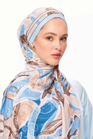Moi Scarf Fleur de Brume Fleur de Brume Mavi