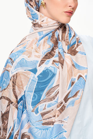 Moi Scarf Fleur de Brume Fleur de Brume Mavi