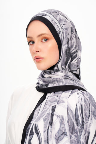 Moi Scarf Fleur de Brume Fleur de Brume Koyu Gri