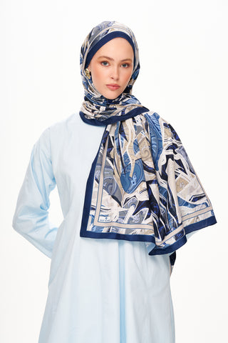 Moi Scarf Fleur de Brume Fleur de Brume Lacivert