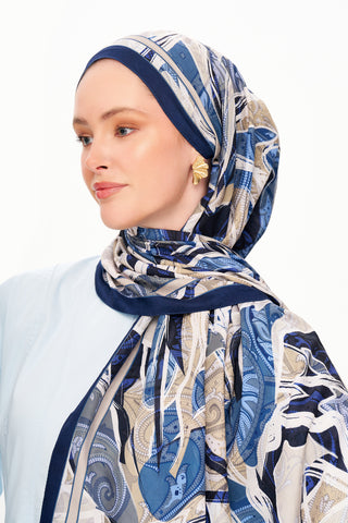 Moi Scarf Fleur de Brume Fleur de Brume Lacivert