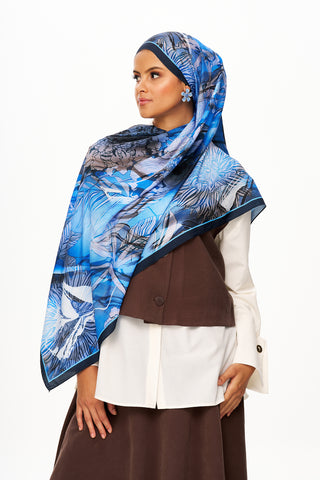Moi Scarf Fleur de Brume Fleur de Brume Koyu Mavi