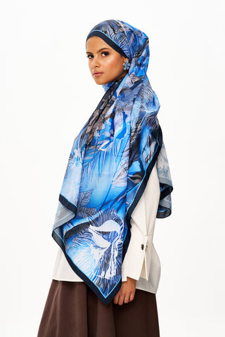 Moi Scarf Fleur de Brume Fleur de Brume Koyu Mavi