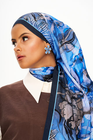 Moi Scarf Fleur de Brume Fleur de Brume Koyu Mavi