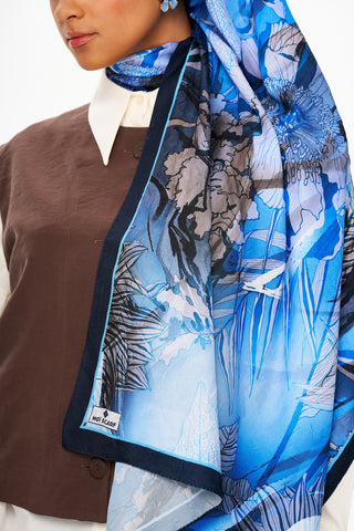 Moi Scarf Fleur de Brume Fleur de Brume Koyu Mavi