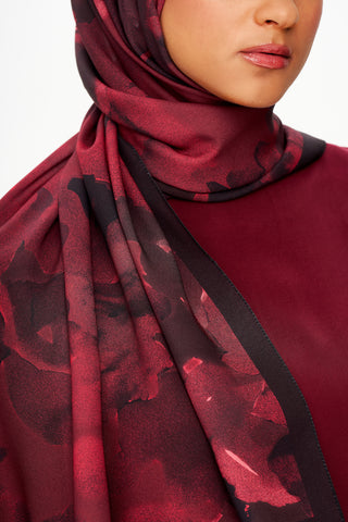 Moi Scarf Brume d’Amour Fransız İpeği Şal Bordo