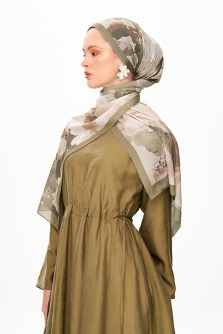 Moi Scarf Brume d’Amour Fransız İpeği Şal Soft Yeşil