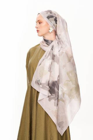 Moi Scarf Brume d’Amour Fransız İpeği Şal Bej