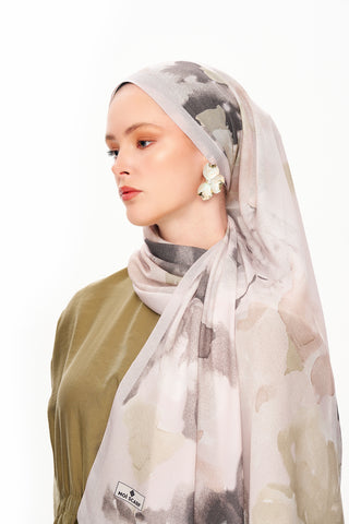 Moi Scarf Brume d’Amour Fransız İpeği Şal Bej
