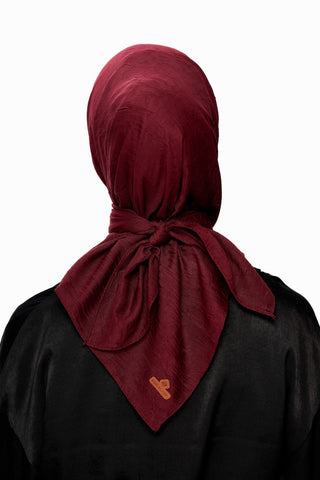 Moi Scarf SFERA Exquis Bambu Kraş Eşarp Bordo
