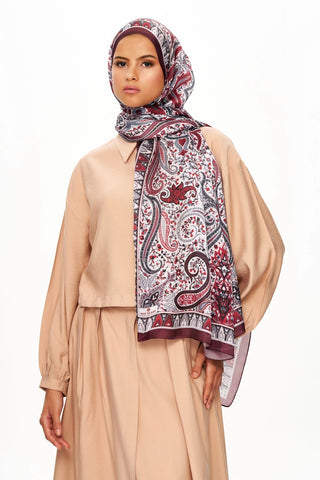 ROYAL TANGLE Refined Jan Jan Şal Bordo