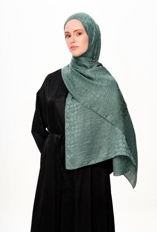 Moi Scarf Perle Premium Jakarlı Şal Nane