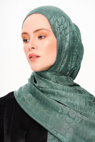 Moi Scarf Perle Premium Jakarlı Şal Nane