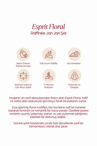 FLORA VİBE Refined Jan Jan Şal Okyanus Mavi