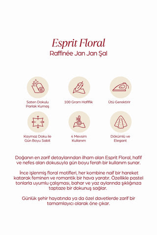 FLORA VİBE Refined Jan Jan Şal Koyu Gri