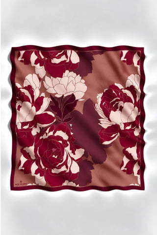Amora Eşarp Anthos Desen - Bordo