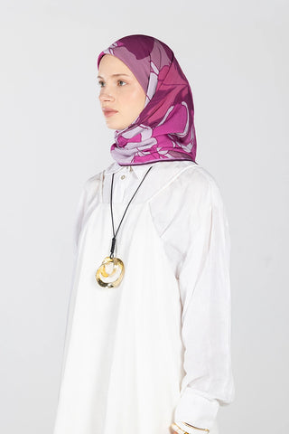 Amora Eşarp Anthos Desen - Pembe