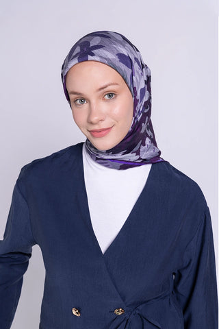 Amora Eşarp Silva Desen - Mor